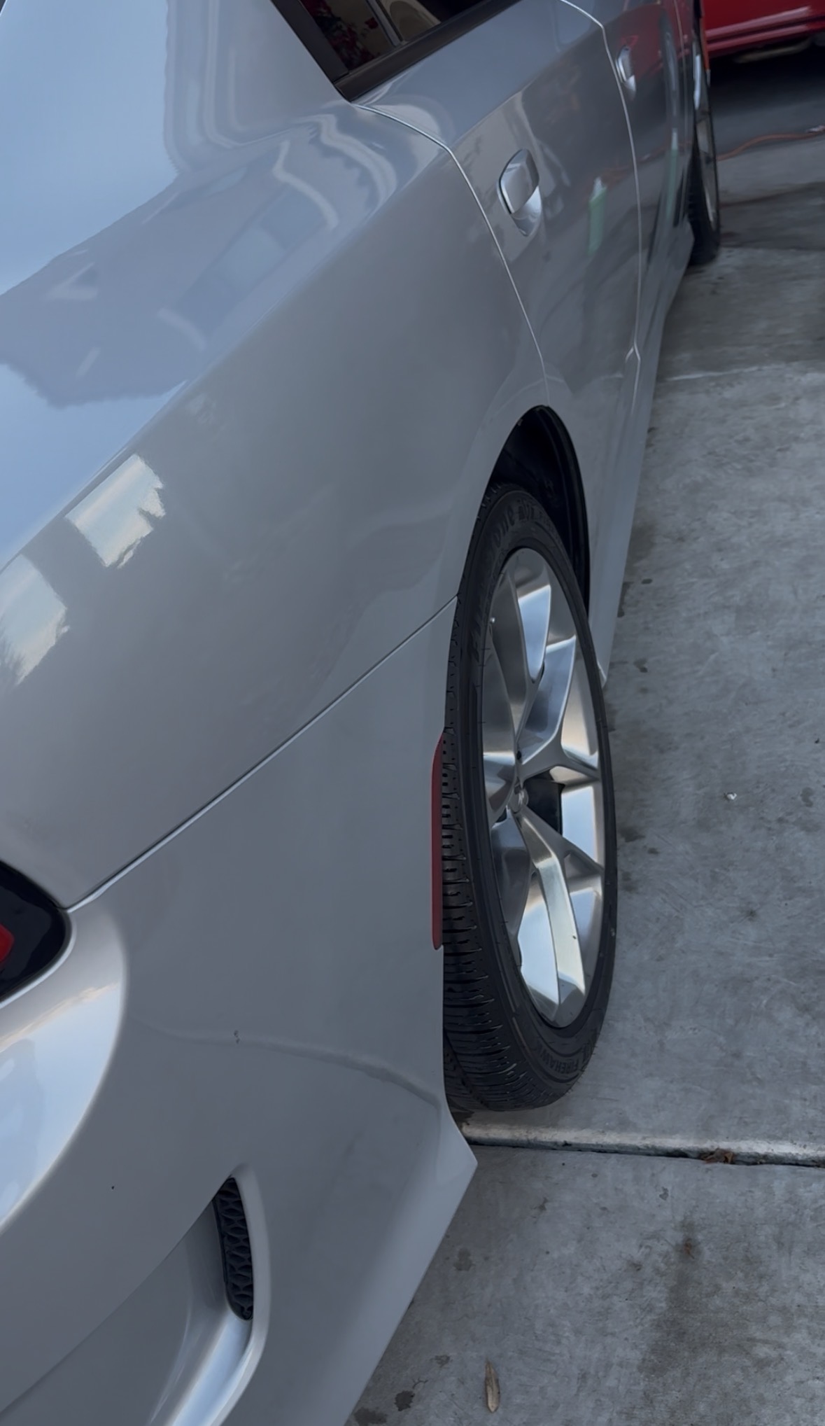 Dodge Charger side profile - mirror finish exterior detail