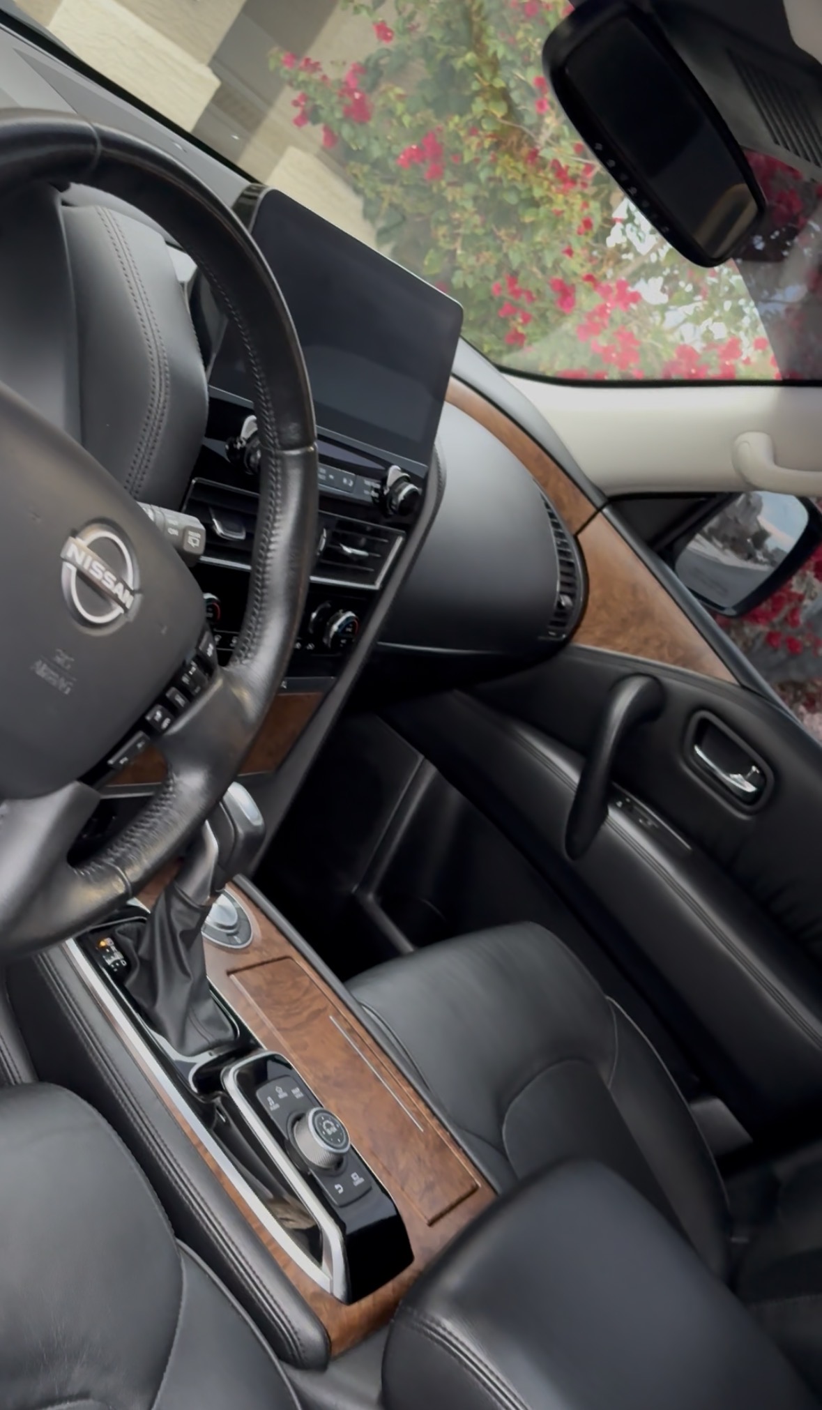 Nissan Armada interior - dashboard and center console detail